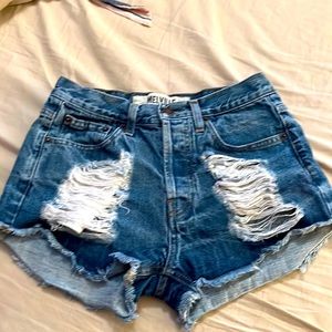 Brandy Melville High waisted denim shorts